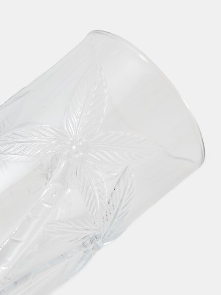 Sinsay - Sada pohárov s reliéfnym vzorom paliem 4 pack - clear