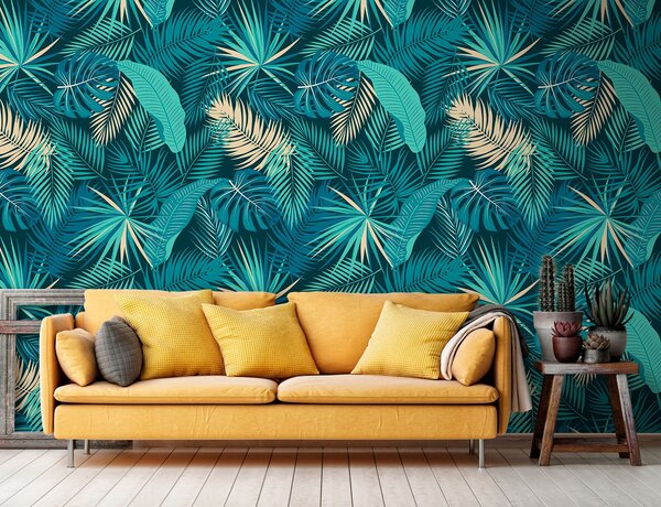 Tapety Palmové listy tropickej džungle, Fototapety s prírodnými motívmi, Fototapety palmové listy, u74835 : Uwalls.sk