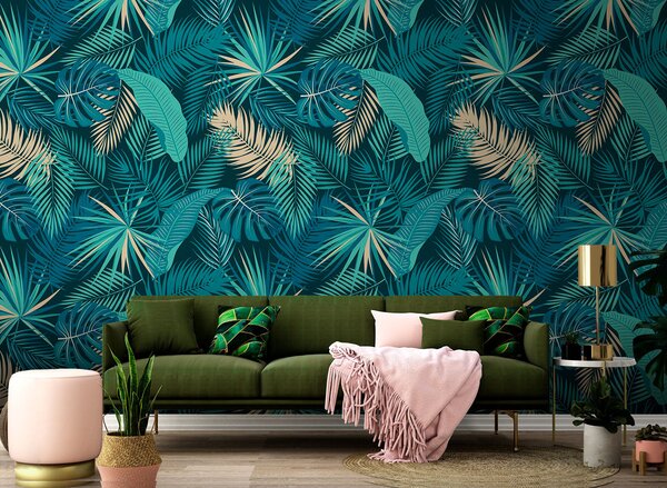 Tapety Palmové listy tropickej džungle, Fototapety s prírodnými motívmi, Fototapety palmové listy, u74835 : Uwalls.sk