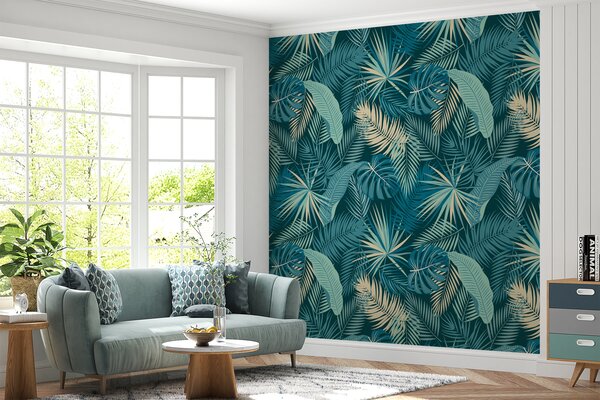 Tapety Palmové listy tropickej džungle, Fototapety s prírodnými motívmi, Fototapety palmové listy, u74835 : Uwalls.sk