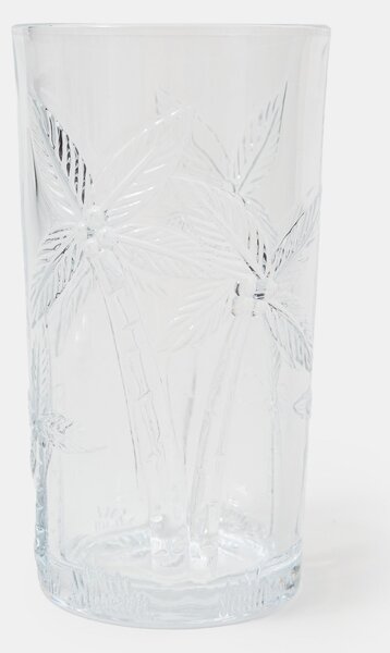 Sinsay - Sada pohárov s reliéfnym vzorom paliem 4 pack - clear