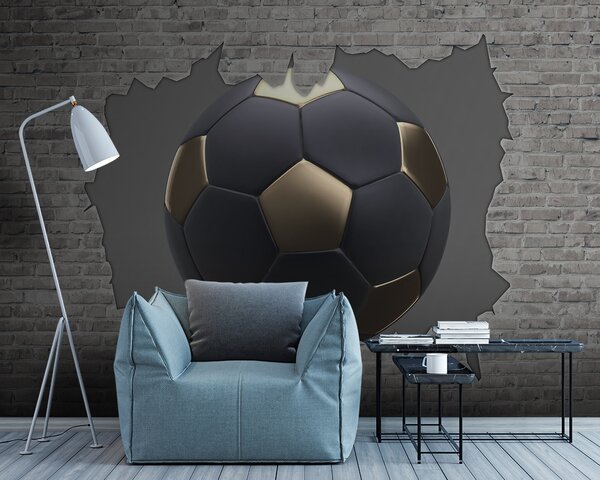Tapety Futbalová lopta na pozadí tehlovej steny, Detské fototapety, Fototapety pre chlapcov, u94058 : Uwalls.sk
