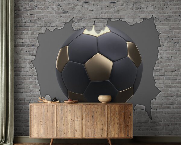 Tapety Futbalová lopta na pozadí tehlovej steny, Detské fototapety, Fototapety pre chlapcov, u94058 : Uwalls.sk
