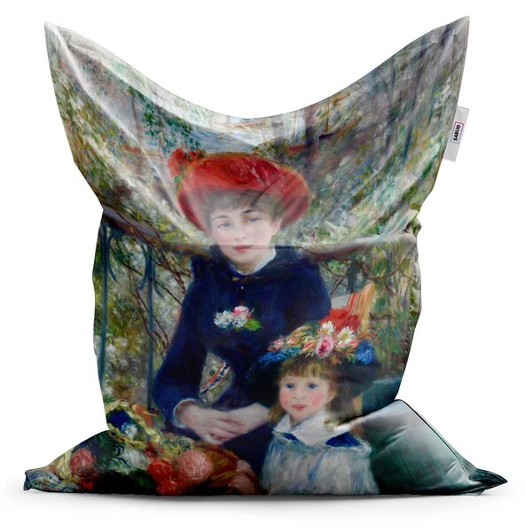 Sablio Sedací vak Dve sestry (Na terase) - Pierre-Auguste Renoir - 150x100 cm