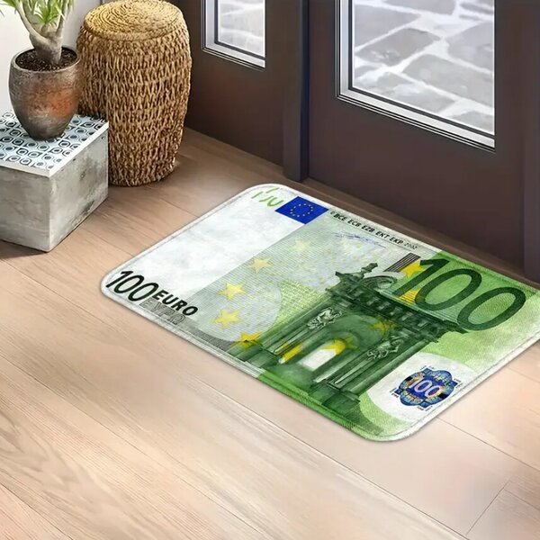 MK Original: Produkty s rodokmenem , Protišmyková predložka Bankovka, 50x80, zelená, chodba / predsieň