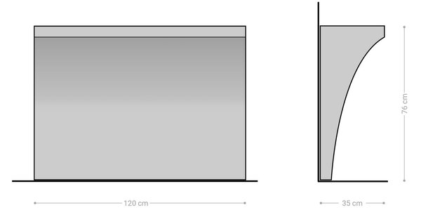 DELIFE Konzolový stolík Eremos 120x35 cm akácia hnedá