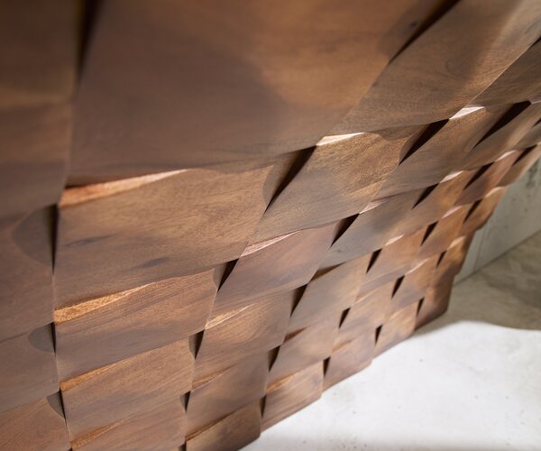 DELIFE Konzolový stolík Eremos 120x35 cm akácia hnedá