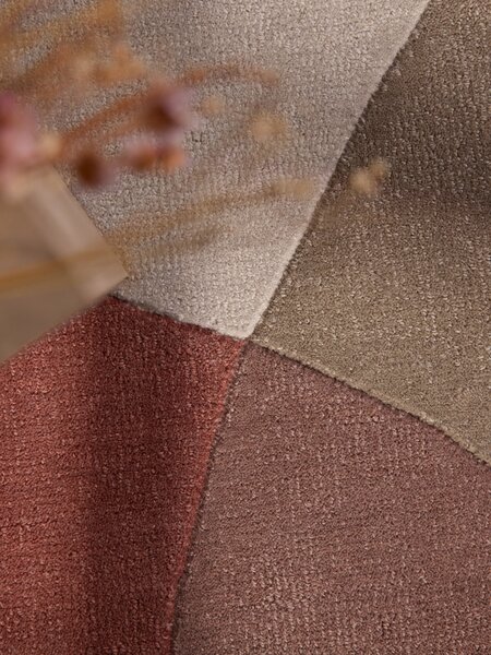 Ted Baker, Kusový koberec Ted Baker Hackney 106356 Modrá kruh, 160x160, modrá, detská izba