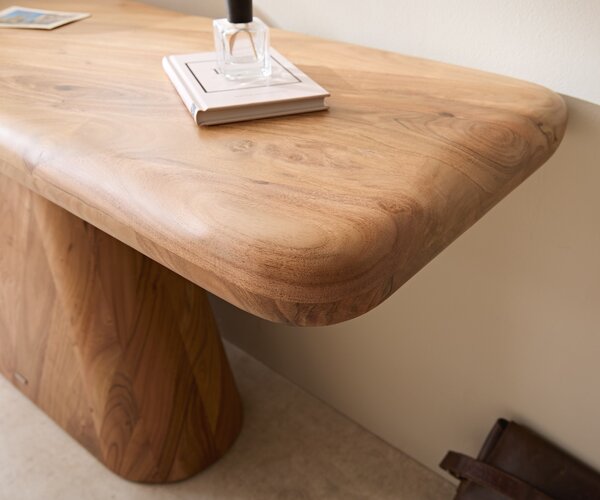 DELIFE Konzolový stolík Suva 180x45 cm akácia prírodná