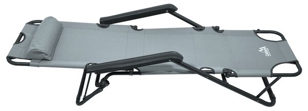 CATTARA Ležadlo/kreslo COMFORT, sivé