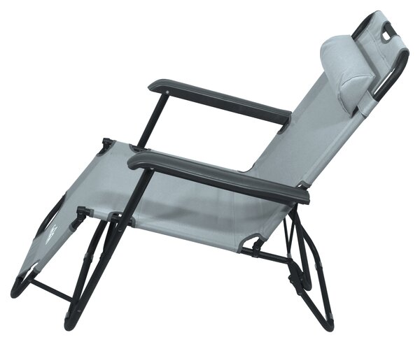 CATTARA Ležadlo/kreslo COMFORT, sivé