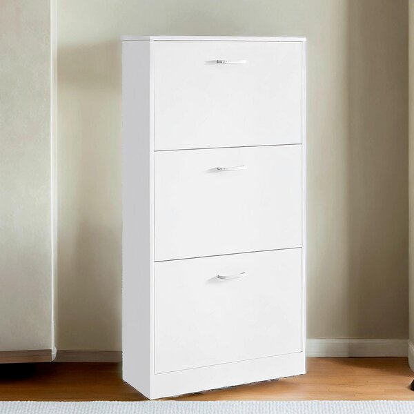 REGÁL NA TOPÁNKY, biela, 60/120/24 cm Boxxx - Online Only drobný nábytok, Online Only