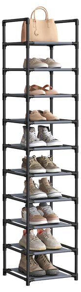 REGÁL NA TOPÁNKY, sivá, 33/173/33 cm - Online Only drobný nábytok, Online Only