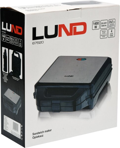 LUND Toustovač 1400 W so 4 platňami