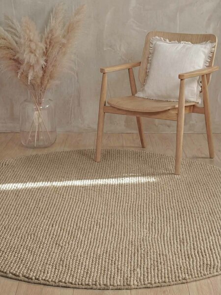 Ted Baker, Kusový koberec Ted Baker Richmond 106367 Beige kruh, 200x200, béžová, detská izba