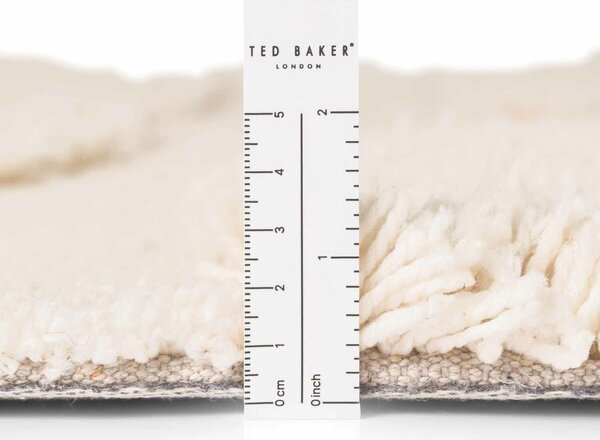 Ted Baker , Kusový koberec Lambeth 106371 Biela kruh, 150x150, biela, detská izba