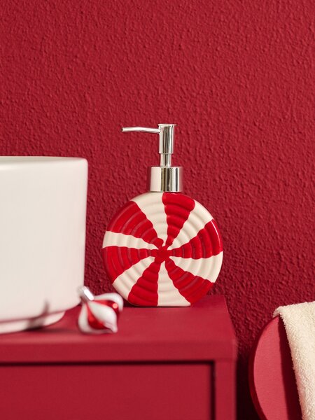 Sinsay - Dávkovač na mydlo s vianočným motívom - červená