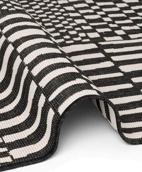 Ted Baker, Kusový koberec Ted Baker Haringey 106374 Black White, 160x230, čiernobiela, chodba / predsieň