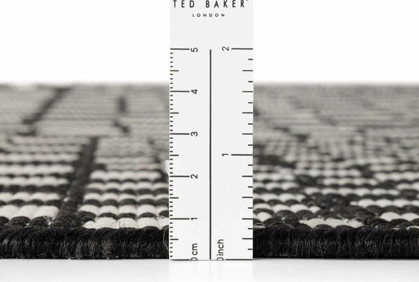 Ted Baker, Kusový koberec Ted Baker Haringey 106374 Black White, 160x230, čiernobiela, chodba / predsieň