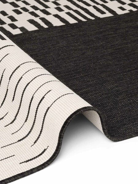 Ted Baker, Kusový koberec Ted Baker Haringey 106376 Black White, 160x230, čiernobiela, chodba / predsieň