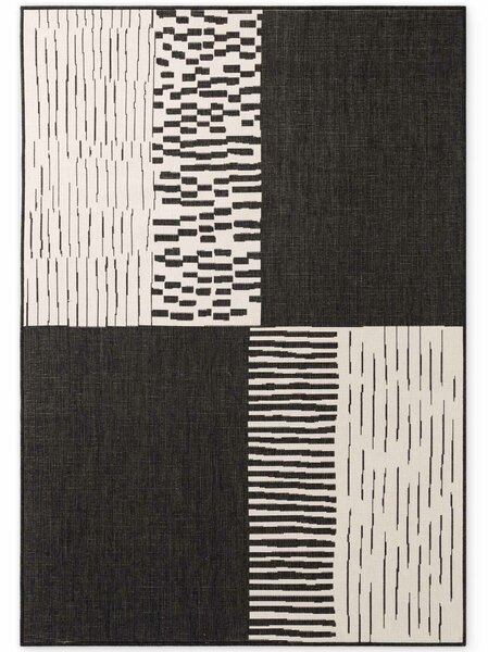 Ted Baker, Kusový koberec Ted Baker Haringey 106376 Black White, 160x230, čiernobiela, chodba / predsieň