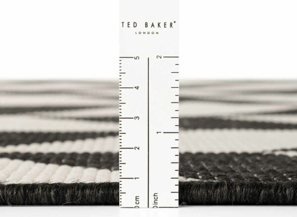 Ted Baker , Kusový koberec Haringey 106378 Black White, 120x170, čiernobiela, chodba / predsieň