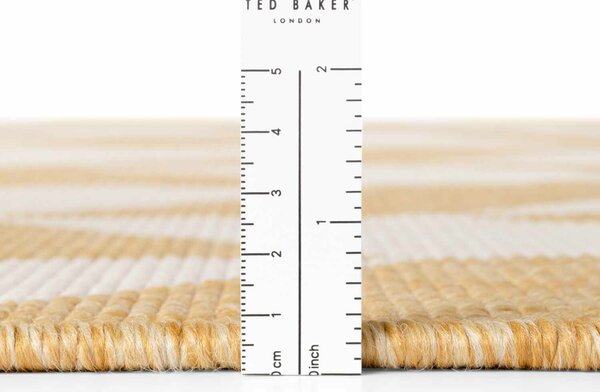 Ted Baker, Kusový koberec Ted Baker Haringey 106380 Yellow White, 80x200, žltá, chodba / predsieň