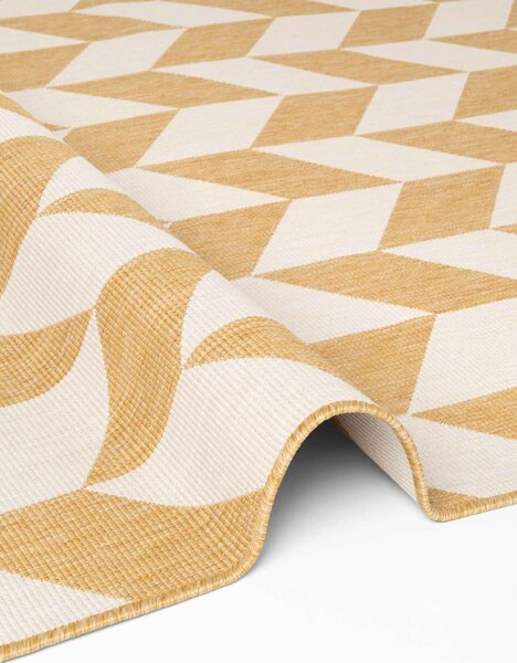 Ted Baker, Kusový koberec Ted Baker Haringey 106380 Yellow White, 80x200, žltá, chodba / predsieň
