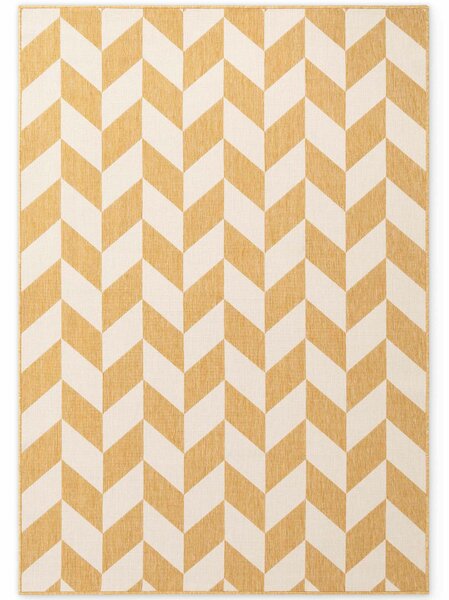 Ted Baker, Kusový koberec Ted Baker Haringey 106380 Yellow White, 80x200, žltá, chodba / predsieň