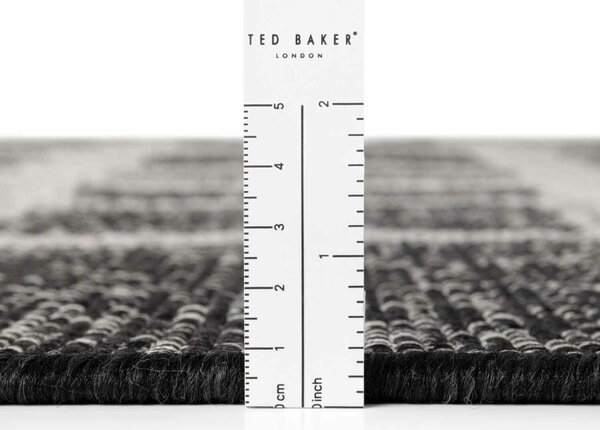 Ted Baker, Kusový koberec Ted Baker Haringey 106383 Black White, 120x170, čiernobiela, chodba / predsieň
