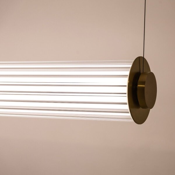 Zuma Line 1232 - LED stmievateľný luster na lanku COMO LED/39W/230V 2700-6500K zlatý + s diaľkovým ovládačom