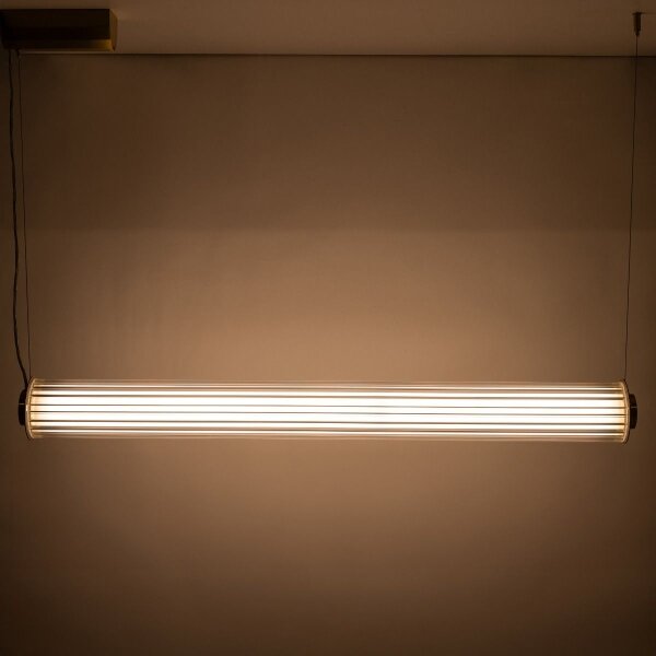 Zuma Line 1232 - LED stmievateľný luster na lanku COMO LED/39W/230V 2700-6500K zlatý + s diaľkovým ovládačom