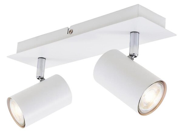 Briloner 2857-026 - Bodové svietidlo SPOT 2xGU10/40W/230V biela