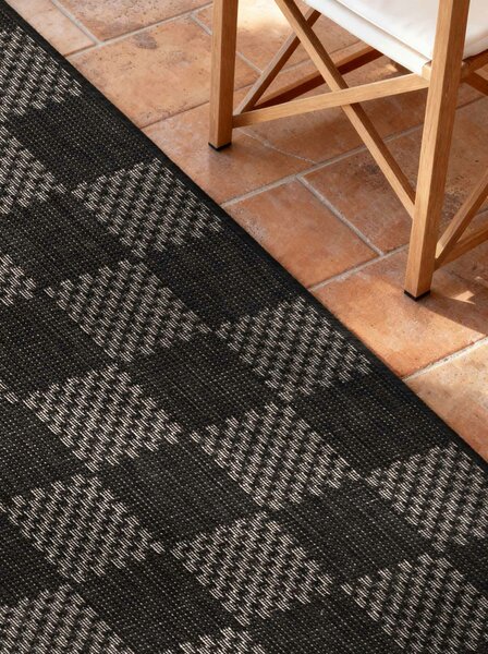 Ted Baker, Behúň Ted Baker Haringey 106385 Black White, 80x200, čiernobiela, chodba / predsieň