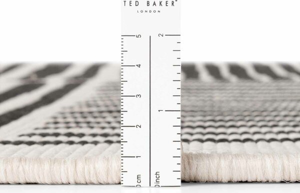 Ted Baker , Kusový koberec Haringey 106390 Čierna kruh, 160x160, čierna, chodba / predsieň