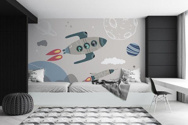 Tapety Astronautské dinosaury vo vesmíre, Detské fototapety, Fototapety pre chlapcov, u96334 : Uwalls.sk