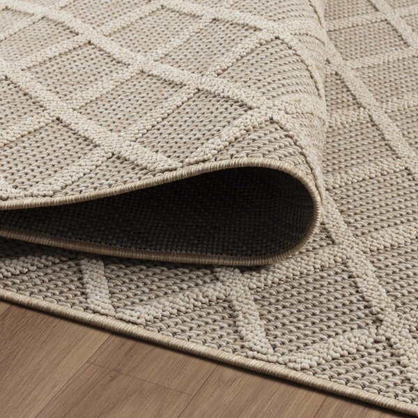 Ayyildiz , Kusový koberec Patara 4953 Beige – na von aj na doma, 80x150, béžová, chodba / predsieň