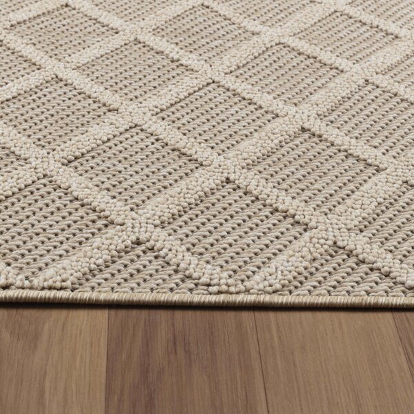 Ayyildiz , Kusový koberec Patara 4953 Beige – na von aj na doma, 80x150, béžová, chodba / predsieň