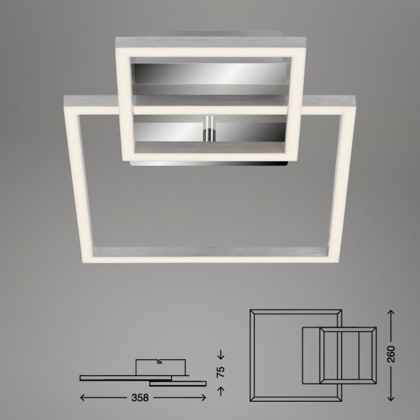 LED Stmievateľné stropné svietidlo LED/12W/230V 3000K matný chróm