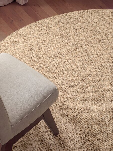 BT Carpet, Kusový koberec Wolly 102842 kruh, 133x133 (priemer) kruh, béžová, obývacia izba