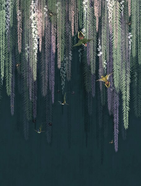 Tapety Viacfarebné listy stromu wisteria, Fototapety s kvetmi, u97143 : Uwalls.sk