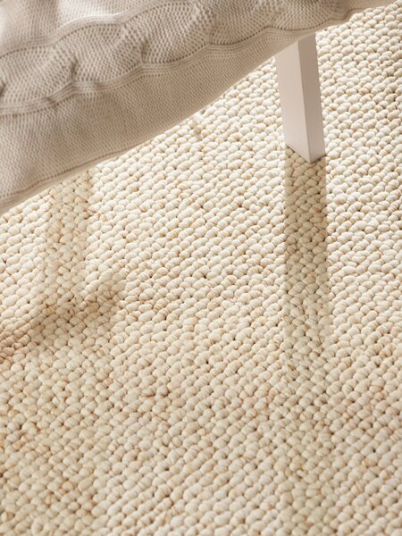 BT Carpet, Behúň Wolly 102843, 80x200, biela, obývacia izba