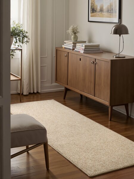 BT Carpet, Behúň Wolly 102843, 80x200, biela, obývacia izba