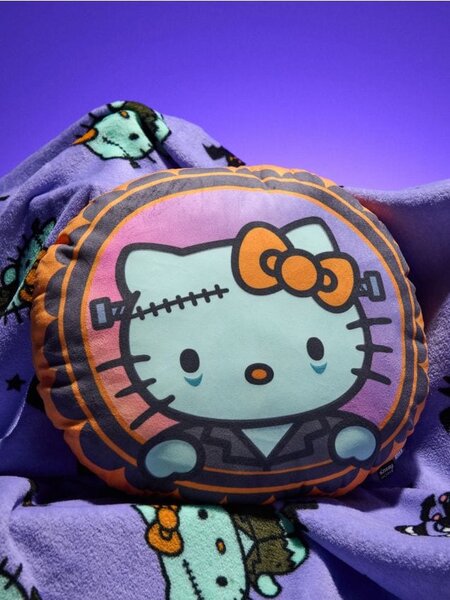 Sinsay - Okrúhly svietiaci v tme vankúš Hello Kitty - viacfarebná