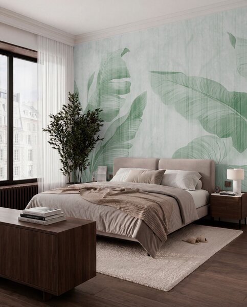 Tapety Mätové tiene banánových listov, Fototapety s prírodnými motívmi, u00299v4 : Uwalls.sk