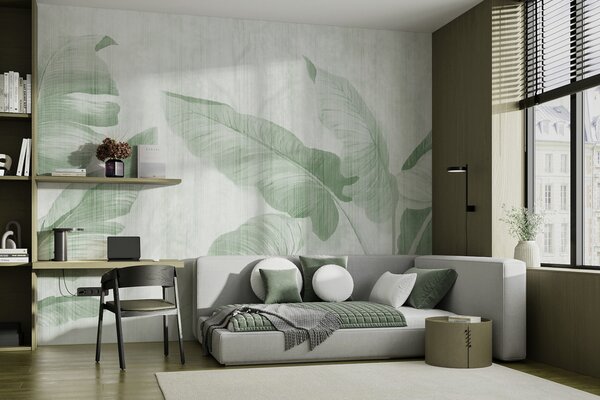 Tapety Mätové tiene banánových listov, Fototapety s prírodnými motívmi, u00299v4 : Uwalls.sk