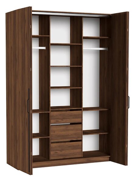 Šatníková skriňa SAVONA so skladacími dverami 170 cm Farba: Orech Warmia