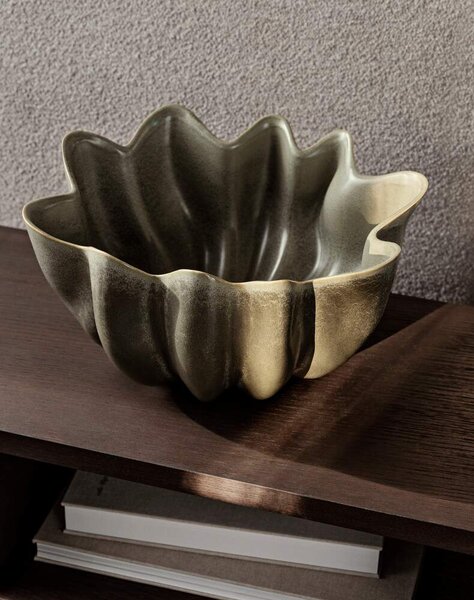 Ferm Living Misa Nium Bowl Large, dark sage
