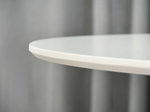 Okrúhly jedálenský stôl CRISTA biely 100 cm