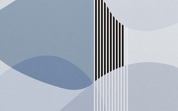 Tapety Retro oblúky v modrej, Fototapety abstraktné, u74075v1 : Uwalls.sk